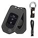 Produktbild Schwarz Car Keyless Entry Key Cover Fall für Honda Accord/Civic/ CRV/XRV/ HR-V, Flugzeug Aluminium Schutzhülle mit Schlüssel Kette