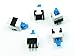 Produktbild POPESQ® -Stk. 5x MINI Schalter / Switch 8x8mm LATCHING Mikroschalter THT PCB #A609