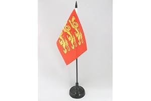 Drapeau de table Haute-Normandie 15x10cm - PETIT Drapeaux DE BUREAU haut-normand - France 10 x 15 cm - AZ FLAG