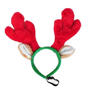 ZippyPaws Holiday Antler Headband - Dog Accessory (Large)