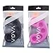 Premium Set of 2 Plastic Nail Art Manicure Acetone Resistant Nails Soaking Trays / Soakers In Pink And Black By VAGA