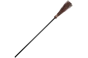 VIROSA Evil Witch Broomstick | Lightweight | Comfortable Grip | Halloween Costume Accessory for Witches | Perfect for Fancy Dress, Cosplay, Decorations and World Book Week