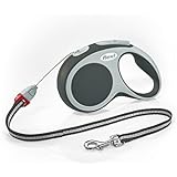 flexi Roll-Leine Vario S Seil 8 m anthrazit für Hunde bis max. 12 kg