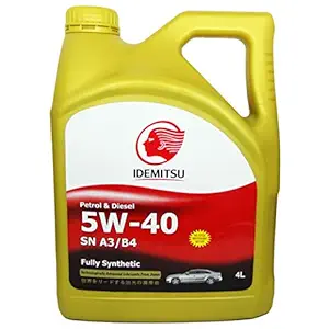 Idemitsu SN A3/B4 5W-40 Fully Synthetic Petrol and Diesel Engine Oil (4 L)