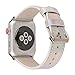 Produktbild Happysdh Armband für Apple iwatch 4 44mm, Smartwatch Zubehör Bling Glitter Leder Ersatzarmband Armbänder Smartwatch für Männer Frauen