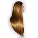 Hairdressing Training Heads 100% Synthetic Fiber Hair Mannequin Styling Dolls Head (Table Clamp Holder Included) ESJ2718P