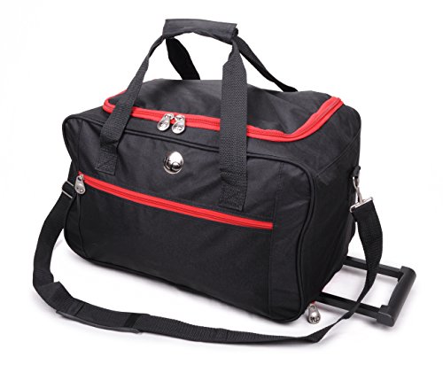 ITP International Bolso weekend negro/rojo Wheelie Holdall