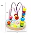 Fajiabao 2 Pcs Brightly Coloured Mini Size Wooden Bead Maze Roller Coaster Puzzle Toy Counting Frames Lovely Christmas Birthday Gift for Toddlers Random Delivery (Style A)