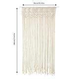 Diseño único de macramé bohemio, portiere hecho a mano puro, delicado pero simple. Hay elementos de moda en estilo vintage.