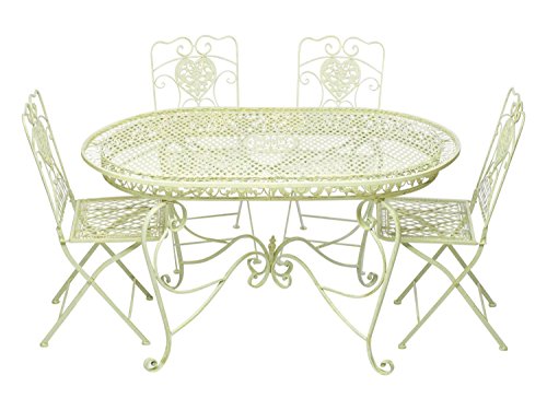 Gartenmöbel Metall Nostalgie Weiß