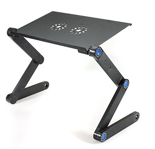 hensych® 360 ° Tragbarer, faltbarer Tisch Stand Schreibtisch Bett Sofa Tablett für MacBook Air Pro Acer Asus Dell Fujitsu Lenovo HP Samsung Sony Toshiba Laptop Notebook Ultrabook - 5