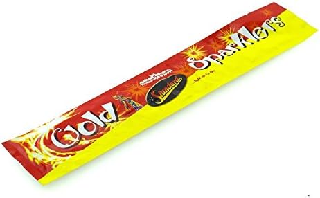 NEW !!! Standard 60 x 10 inch GOLD SPARKLERS (250mm) long with (140mm Burn time)