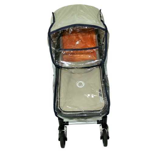 NEW BABY CHILD PRAM BASSINET and seat unit RAIN COVER fits BUGABOO black