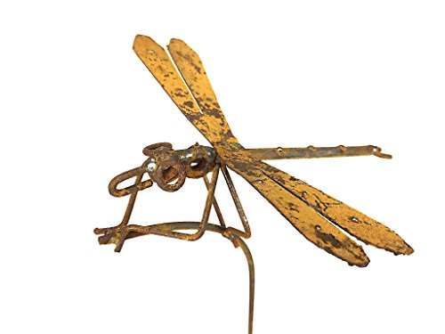 Gartenstecker Edelrost - Libelle - Höhe 86 cm
