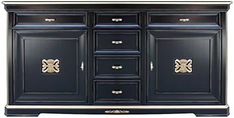 Black sideboard with gold details "Today"