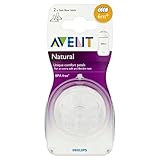 Philips AVENT Natural SCF654/27 Teat (Fast Flow) 6m+, 2 Teats