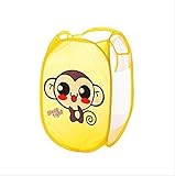 WSGYA Pliant Maille vêtements de blanchisserie Panier à Linge Jouets pour Enfants Articles Divers boîte de Rangement 32x47.5 cm Singe