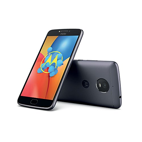 Motorola Moto E4 Plus Smartphone (13,97 cm (5,5 Zoll) HD Display, 3 GB RAM/16 GB Speicher, Dual-SIM, Android 7.1.1) Iron Grau
