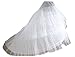 Produktbild Schleppe Reifrock Tüllrock Neu 2 Ringe Weiß Brautkleid Unterrock Petticoat Tüll