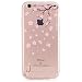 Produktbild MUTOUREN iPhone 6 Plus iPhone 6S Plus Handyhülle Schutzhülle Hülle Case Transparent Durchsichtig TPU Kristall Clear Case Backcover Anti-Fingerprint Bumper Slimcase-Blumen Rosa