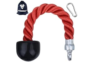 XYZDOUBLE Corde Triceps des Sports Musculation des Triceps Nylon Poignées Antidérapantes de Dorsal, Biceps, Triceps, Gym ou Maison