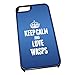Produktbild Schwarz Cover für iPhone 5/5S 2499 blau Keep Calm und Love Wespen