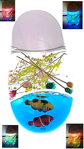 Preisvergleich Produktbild PICCOLI Nachtlicht für Kinder, Steckdose mit Haustieren, Aquarium und Fischen.