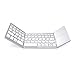 Produktbild Tragbare Dual-Folding Bluetooth-Tastatur BT Drahtlose Faltbare Touchpad-Tastatur Für Ios/Android/Windows Ipad-Tablet (Weiß, Schwarz),White
