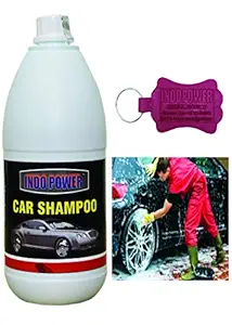 INDOPOWER -Disinfection CAR Shampoo 1ltr.+Your Package with This Products Rubber Keyring (Send Any Available Color one pic).