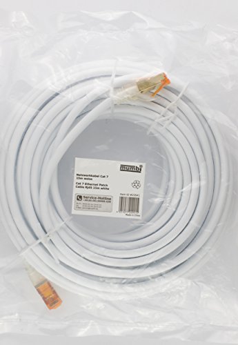 mumbi 15m CAT.7 Ethernet Lan Netzwerkkabel – CAT.7 S/FTP (RJ45) 15 Meter Kabel in weiss - 6