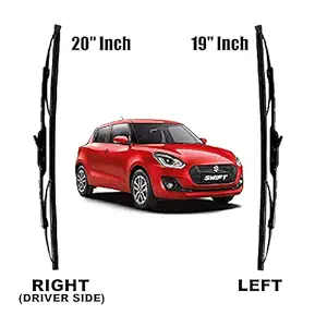 Car Styling- High Performance OE Wiper Blade Replacement in (Metal Frame) Swift 2018-2021 Model - Set of 2, (D-20, P-19)