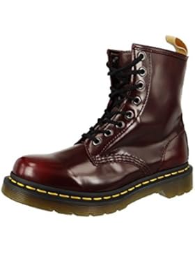 Dr. Martens 1460 Vegan 8 Eye Cambridge Brush Cherry Red