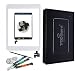 Produktbild trop saint Für iPad Mini 1/2 Touchscreen Digitizer Glas Display Scheibe in Weiß mit Rahmen und Werkzeug (A1432, A1454, A1455, A1489, A1490, A1491)