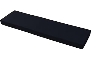 UYEOCO Cuscini Imbottiti per Panche da Esterno/Interno – Lino e Cotone Antiscivolo con Fibbia – 120x40, 100x40, 80x40, 100x50 – Cuscino per Panchina per Giardino, Sagre, Birrerie e Cucina(5,100x45x5cm)