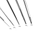 Anself 50pcs Mixed Tattoo Needle Set, 1RL 3RL 5RL 7RL 9RL Stainless Steel Round Liner Professional Permanent Tattoo Tool Kit