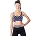 Produktbild Komise Frauen Damen Yoga Sport Lauf BH Crop Tops Weste Stretch BHs Shaper Gepolsterte Sexy Weste (Blau, L)