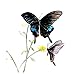 Produktbild Butterfly On Flower Branch Classical Art Toilet Sticker Home Room Wall Decor Decal 21x22cm 2pcs