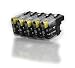 Produktbild Multipack - 5x schwarz Druckerpatronen (LC-127 BK) kompatibel zu BROTHER mit CHIP für Brother MFC-J4110 DW MFC-J4410 DW MFC-J4510 DW MFC-J4610 DW MFC-J4710 DW
