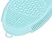 JETTINGBUY Makeup Brush Cleaning Glove Cosmetic Brush Cleaner Pad Mat Silicone Washing Tool Scrubber Board, Mint Green