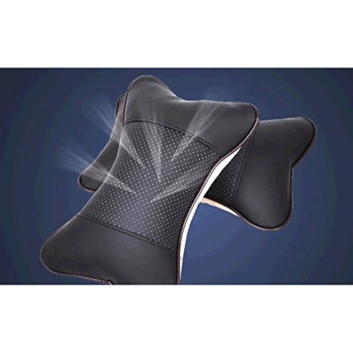 Belloo 2PCS weiche Auto Kopfkissen, Nackenkissen Kopfstütze für Kopf Hals (Ein Paar) - 2