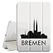 Produktbild STPlus Bremen, Deutschland Stadt Skyline Silhouette Postkarte Smartcover Schutzhülle Schutz Hülle Case mit Standfunktion / Sleep / Wake up für Apple iPad 2017 (9.7")