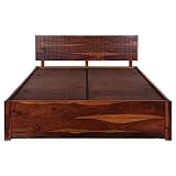 Evok Imperial Queen Size Bed with Storage (Honey) RS.38840 (53.00% Off) - Amazon