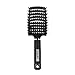 ELFINA Boar Bristles Vent Hair Brush Detangling Anti-static Thick Hairbrush -- Black