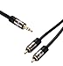Price comparison product image IBRA 5 Feet Stereo AUX-IN Cable 3.5mm to 2 x RCA Phono for connecting iPod, iPhone etc