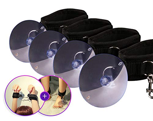 Preisvergleich Produktbild Leistungsstarke Saugnapfhalterung in der Badezimmertür mit Handschellen