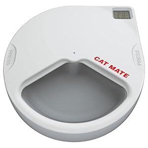 Cat Mate C300 – Comedero automático de 3 Comidas para Mascotas con Temporizador Digital para Gatos y Perros pequeños