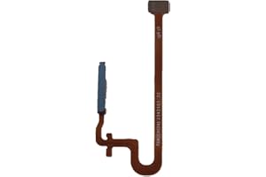 GENERICO Ricambio Compatibile con OPPO A17 CPH2477 / A38 CPH2579 / A58 4G CPH2577 / A18 CPH2591 flat flex circuito switch key pulsante accensione tasto power on off + FINGERPRINT READER spare part (Blu)