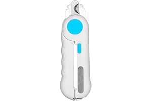 GBOKYN Tagliaunghie per animali domestici, tagliaunghie per animali domestici con luce LED, tagliaunghie per cani e gatti, tagliaunghie per cani e gatti, tagliaunghie per animali domestici con lime per