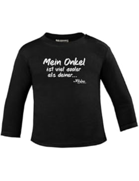 Mein Onkel ist viel cooler als deiner weissprint Baby Longsleeve by Mikalino