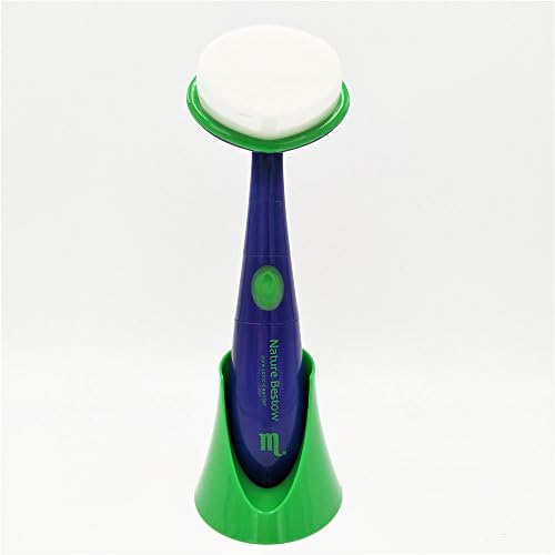 Anti-ageing Sonic Facial Cleansing Brush,Reisam Electric Massager Face Cleanser,Waterproof Spa Pore Cleanser Handheld,Face Exfoliating Brush for Blackhead ULTRA Thin&Soft Blue